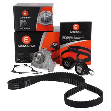 EUROREPAR Zahnriemensatz + Wasserpumpe f&uuml;r CITROEN FIAT FORD PEUGEOT 1.6 DIESEL 1609121080
