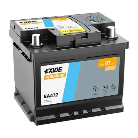 EXIDE EA472 PREMIUM Autobatterie Batterie Starterbatterie 12V 47Ah EN450A