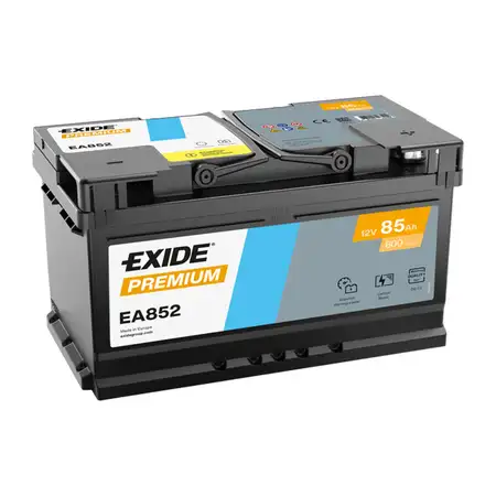 EXIDE EA852 PREMIUM Autobatterie Batterie Starterbatterie 12V 85Ah EN800A