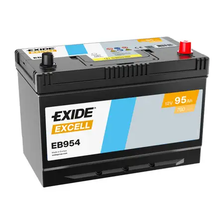 EXIDE EB954 EXCELL Autobatterie Batterie Starterbatterie 12V 95Ah EN760A