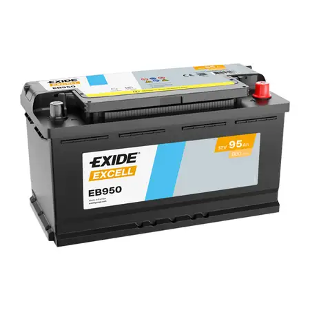 EXIDE EB950 EXCELL Autobatterie Batterie Starterbatterie 12V 95Ah EN800A