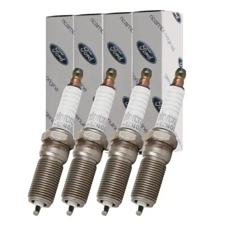 4x ORIGINAL FORD Z&uuml;ndkerze C-Max Fiesta 3-6 Focus 1-3 Ka Mondeo 1-4 1.25-2.0 2050957