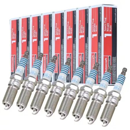 8x ORIGINAL Ford MOTORCRAFT Z&uuml;ndkerze Mustang MK6 5.0 V8 416-460 PS ab 10.2017 2479493