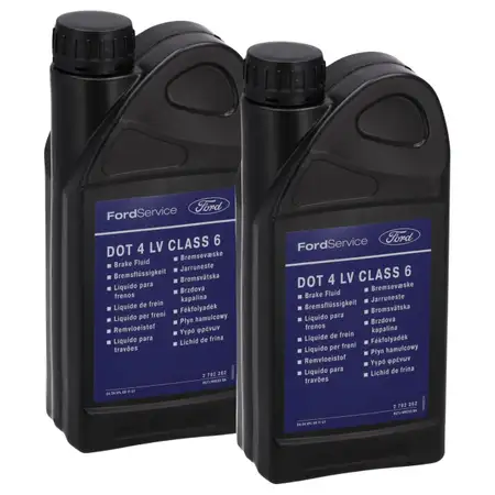 2L 2 Liter ORIGINAL FORD Bremsfl&uuml;ssigkeit DOT 4 LV CLASS 6 WSS-M6C65-A2 2792362