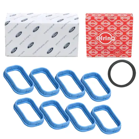 ORGINAL / ELRING Dichtung Set Ansaugkr&uuml;mmer f&uuml;r FORD Mondeo 3 Transit 2.0/2.2 TDCi