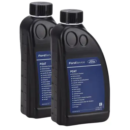 2L 2 Liter ORIGINAL FORD POAT K&uuml;hlerfrostschutz Frostschutz Konzentrat GELB/GR&Uuml;N 2733434