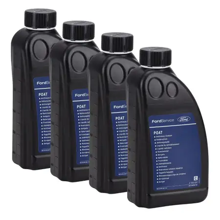4L 4 Liter ORIGINAL FORD POAT K&uuml;hlerfrostschutz Frostschutz Konzentrat GELB/GR&Uuml;N 2733434