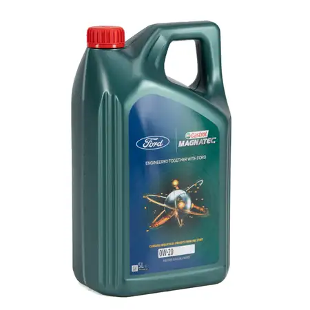 5L 5 Liter ORIGINAL FORD CASTROL MAGNATEC Motor&ouml;l &Ouml;l 0W20 0W-20 WSS-M2C954-A1 15F704