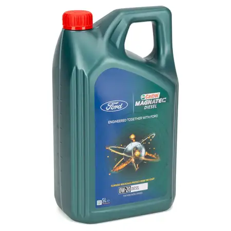 5L 5 Liter ORIGINAL FORD CASTROL MAGNATEC DIESEL Motor&ouml;l 0W20 0W-20 WSS-M2C952-A1 15F73C