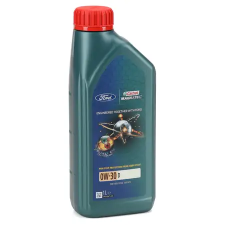 1L 1 Liter ORIGINAL FORD CASTROL MAGNATEC Motor&ouml;l 0W30 0W-30 D WSS-M2C950-A 15F60B