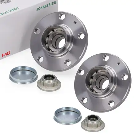 2x FAG Radnabe f&uuml;r VW Polo 4 5 Fox A1 8X A2 Ibiza 3 4 Fabia 1 2 3 4 hinten 6QD501611