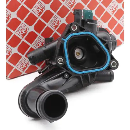 febi 103197 Thermostat + Geh&auml;use + Sensor f&uuml;r PSA C4 C5 DS3 DS4 207 308 MINI R56 1.4 1.6