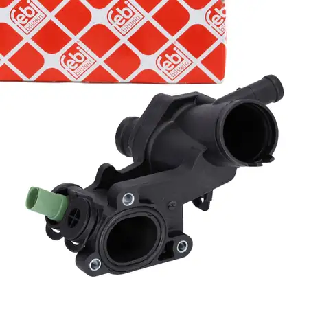 FEBI 180400 Thermostat + Dichtung VW Golf 4 Bora SEAT Leon 1M1 SKODA Octavia 1 1U 1.4 1.6