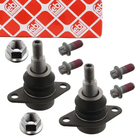 2x febi 49038 Control Arm Ball Joint for BMW X3 F25, X4 F26 (Front) 31106787665