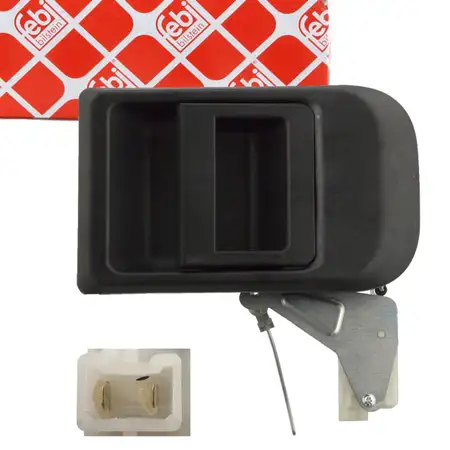 febi 101980 T&uuml;rgriff T&uuml;rbet&auml;tigung Schwarz f&uuml;r IVECO Daily 3 4 hinten rechts 500352921