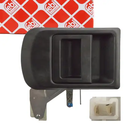 febi 101981 T&uuml;rgriff T&uuml;rbet&auml;tigung Schwarz f&uuml;r IVECO Daily 3 4 hinten links 500330806