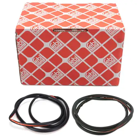 2x febi T&uuml;rdichtung T&uuml;rrahmendichtung f&uuml;r BMW 3er E46 Limousine + Touring vorne