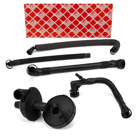 febi 46303 Entl&uuml;ftungssatz Kurbelgeh&auml;useentl&uuml;ftung f&uuml;r BMW E46 E39 E60 E61 E65 X3 M52 M54