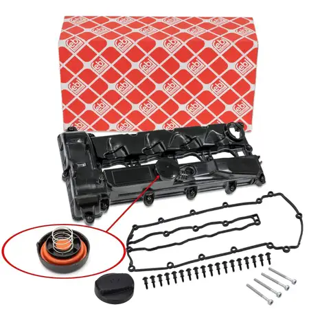 febi Ventildeckel Dichtung Deckel Schraube D&uuml;senhalter f&uuml;r MERCEDES W204 W205 W212 OM651