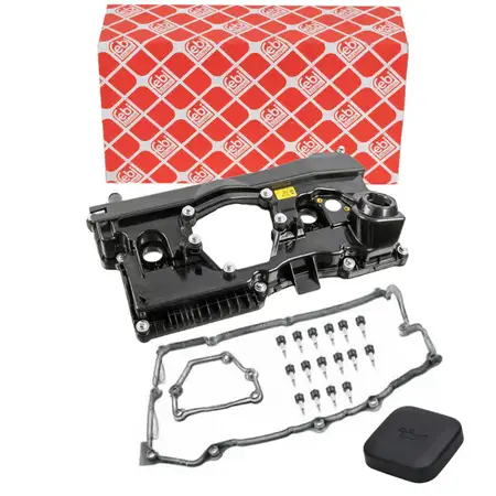 febi Ventildeckel + Dichtung + Deckel f&uuml;r BMW 1er E87 118i 120i 3er E90 E91 318i 320i N46