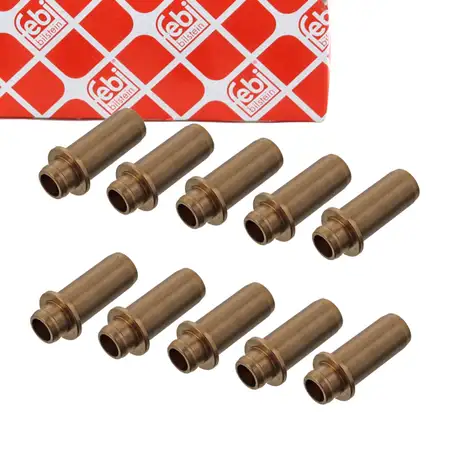 10x febi 10666 Ventilf&uuml;hrung f&uuml;r VW Golf 3 1.4 AEX 1.6 Caddy 2 Polo 6N1 Vento 032103419A