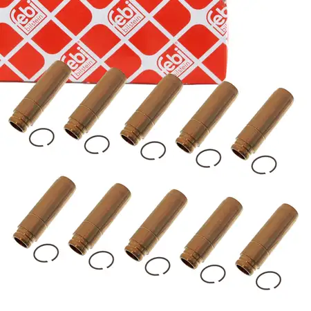 10x febi 14824 AUSLASSSEITE Ventilf&uuml;hrung f&uuml;r MERCEDES 190 W201 W124 W463 W126 R107 M103