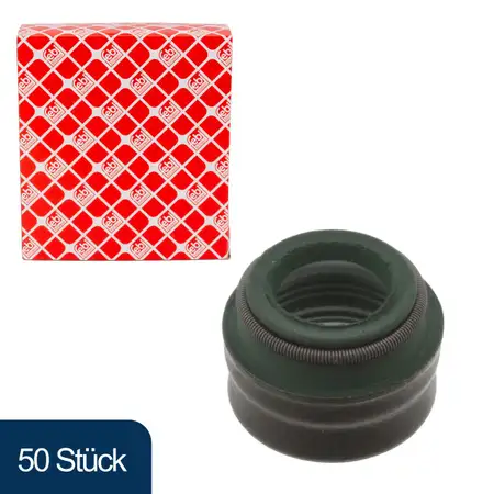 50x febi 01423 Ventilschaftabdichtung f&uuml;r MERCEDES S-Klasse W126 C126 SL R107 M116 M117