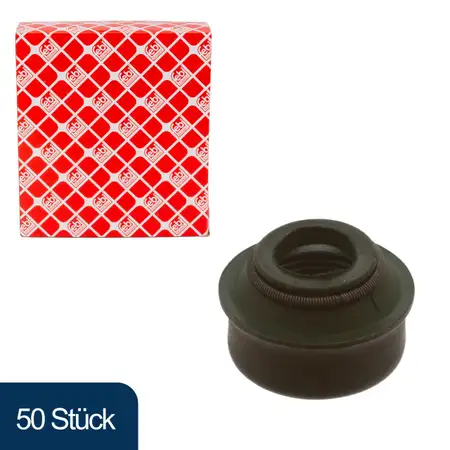 50x febi 03358 Ventilschaftabdichtung f&uuml;r OPEL Ascona C Kadett D E Manta B E 1.6 1.8