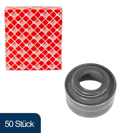 50x febi 06446 Ventilschaftabdichtung f&uuml;r FORD Courier Escort 5 6 Fiesta 3 Galaxy WGR 2