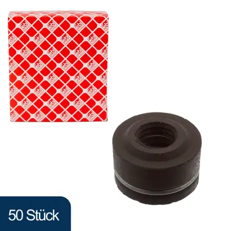 50x febi 06645 Ventilschaftabdichtung f&uuml;r MERCEDES W201 W202 W123 W124 W210 W460 W461 W463