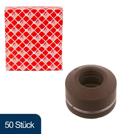 50x febi 08916 Ventilschaftabdichtung f&uuml;r MERCEDES W201 W123 W124 W460 W461 W463 W126 R107
