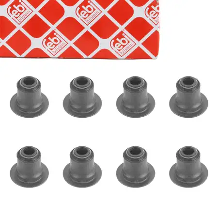 8x febi 19533 Ventilschaftabdichtung 9mm f&uuml;r FORD Transit/Tourneo 2.5 DIESEL bis 12.1999