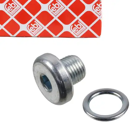 febi Verschlussschraube M10 x 1 f&uuml;r VW Golf 5 AUDI A3 SEAT Leon SKODA Fabia 2