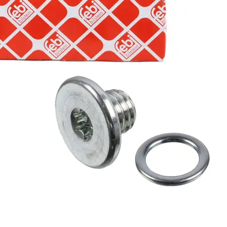 febi M10x1,5 &Ouml;lablassschraube + Dichtung f&uuml;r VW Touareg AUDI Q7 PORSCHE Cayenne WHT000206A