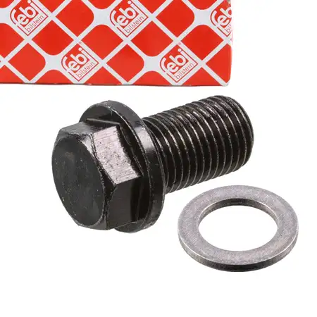 febi M14 x 15 Verschlussschraube &Ouml;lwanne f&uuml;r KIA Optima Stonic HYUNDAI Kona SUZUKI Alto 7