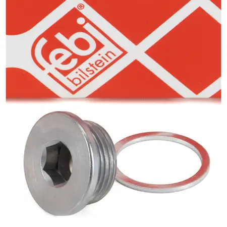 FEBI 194299 &Ouml;lablassschraube M22x1,5 + Dichtring AUDI A4 A5 A6 A7 Q5 PORSCHE Macan 95B