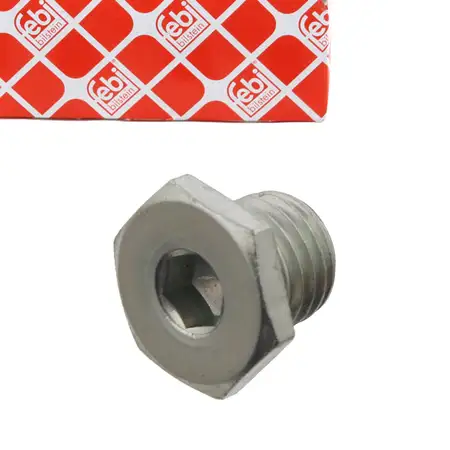 febi M12 x 15 &Ouml;lablassschraube f&uuml;r BMW E81 E87 E46 E90 E92 E34 LAND ROVER Range Rover 3