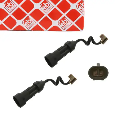 2x febi 35493 Warnkontaktkabel Warnkontaktsensor f&uuml;r IVECO Daily 4 5 6 vorne
