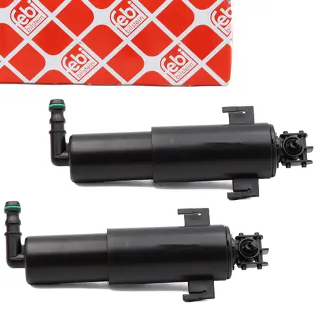 2x febi 178372 Wischwasserd&uuml;se Scheinwerfer f&uuml;r BMW 3er E90 E91 E92 E93 vorne 61677179311