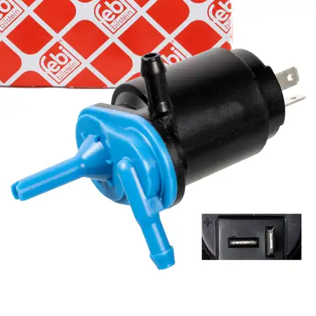 febi Waschwasserpumpe Dualpumpe f&uuml;r ALFA ROMEO 145 146 147 LANCIA Dedra FIAT Panda Punto