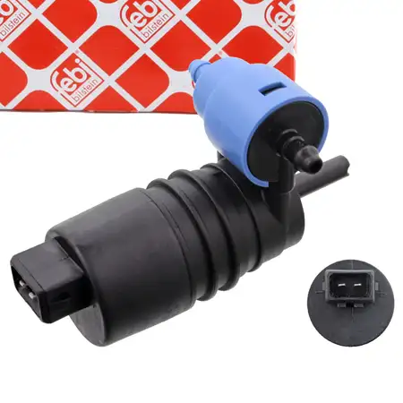 febi Waschwasserpumpe Dualpumpe f&uuml;r VW Golf 2 3 Passat SEAT OPEL FORD PEUGEOT CITROEN