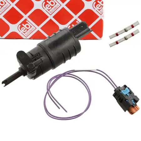 febi 103388 Washer Fluid Pump (Single-Pump) for RENAULT Trafic TXX Master 2 JD FD ED 8201626365