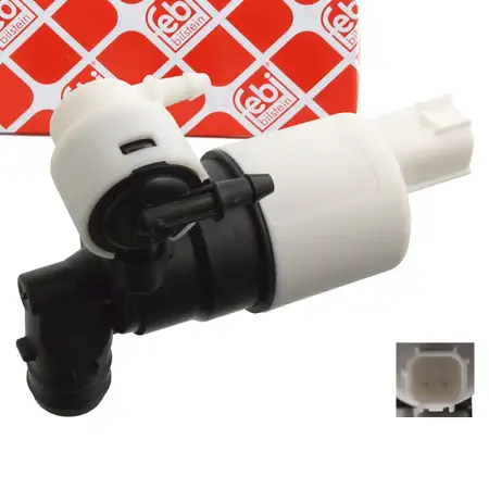 febi 103391 Waschwasserpumpe Dualpumpe f&uuml;r FORD C-Max 2 Grand C-Max VOLVO V60 1 155
