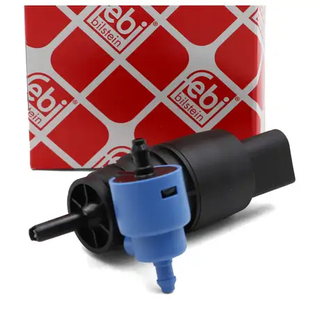 febi Waschwasserpumpe Dualpumpe f&uuml;r OPEL Astra H J K Corsa E Insignia A B Mokka B vorne