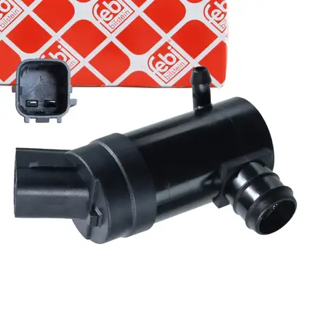 febi Waschwasserpumpe Monopumpe f&uuml;r HYUNDAI i10 ix35 Tucson KIA Sportage 3 Picanto 2 vorne