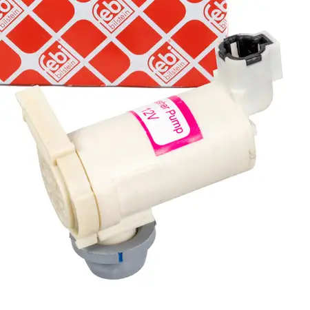febi Washer Fluid Pump (Single-Pump) for Nissan Patrol GR 5 Wagon Y61 Pickup (Front) 289201E400