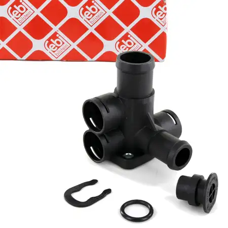 febi Wasserflansch Set f&uuml;r VW Golf 2 Jetta 2 Passat T4 AUDI 100 C4 80 1.6-2.0 037121132B