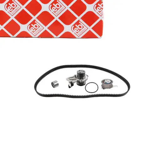 febi 193441 Zahnriemensatz + Wasserpumpe f&uuml;r VW Polo 5 A1 8X Ibiza 4 Fabia 3 Rapid 1.4 TDI