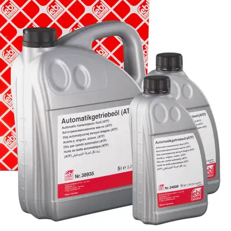 7L 7 Liter febi ATF Automatikgetriebe&ouml;l AUDI BMW HYUNDAI JAGUAR PORSCHE VW