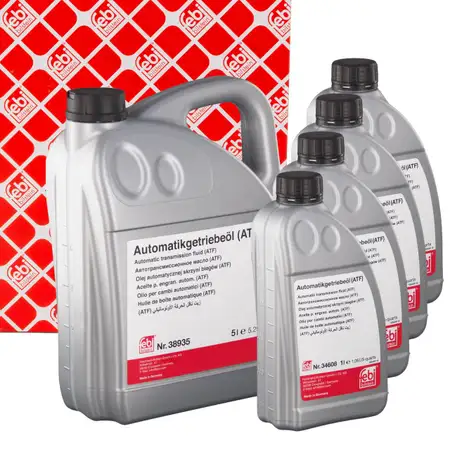 9L 9 Liter febi ATF Automatikgetriebe&ouml;l AUDI BMW HYUNDAI JAGUAR PORSCHE VW